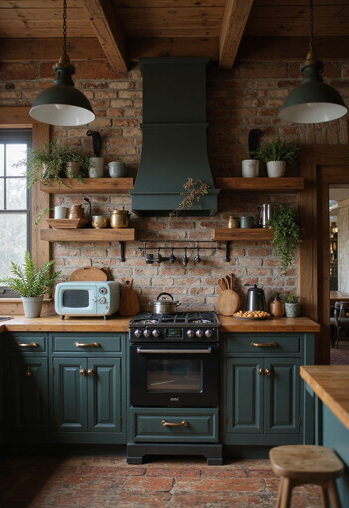 22 Moody Kitchens That Will Ignite Your Design Passion! - 12. Vintage Charm