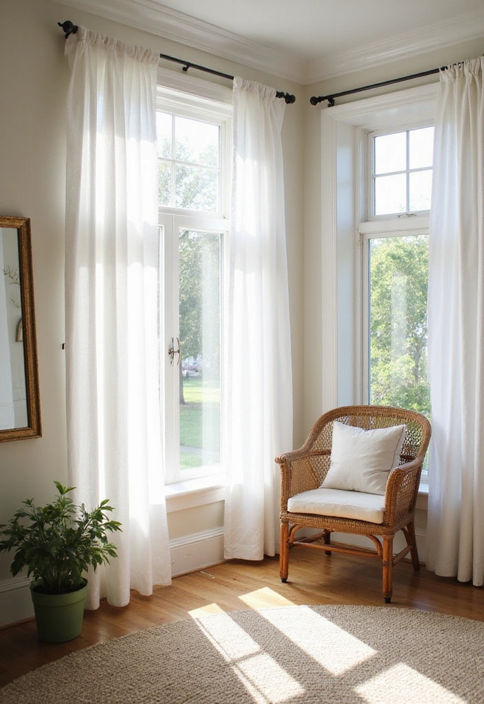 22 Inspiring Farmhouse Living Room Styles You’ll Want to Copy Now! - 13. Bright and Airy Spaces