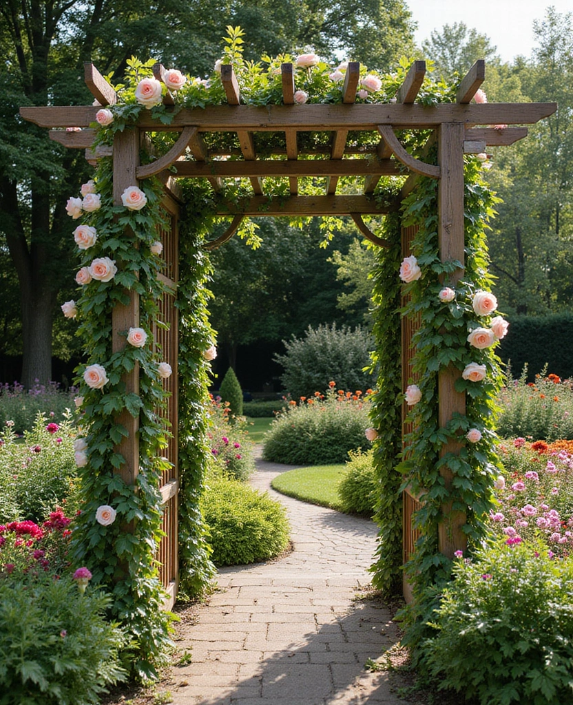 50 Creative Backyard Garden Decor Ideas You Haven't Seen Yet! - 16. Garden Trellises
