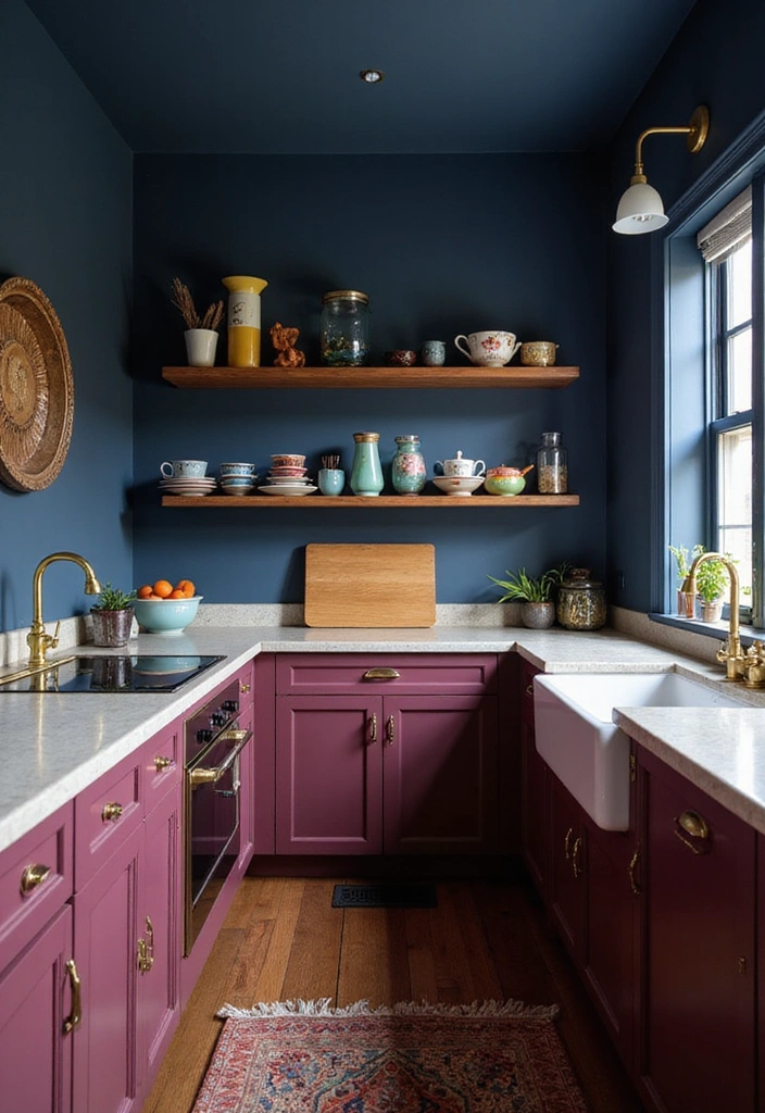 22 Moody Kitchens That Will Ignite Your Design Passion! - 8. Intriguing Color Combinations