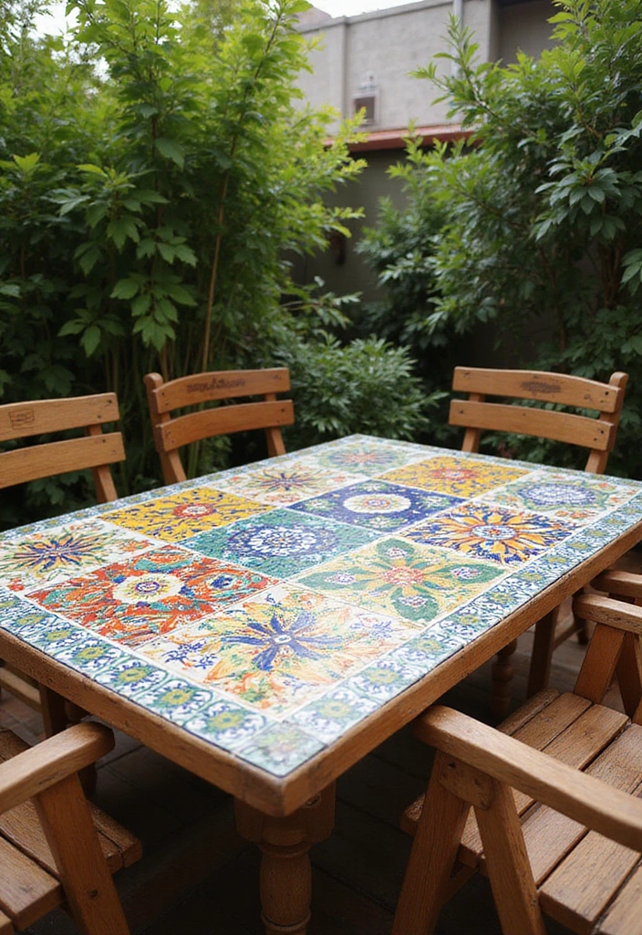 14 Mexican Patio Trends You Can't Miss This Summer! - 1. Bold Talavera Tiles