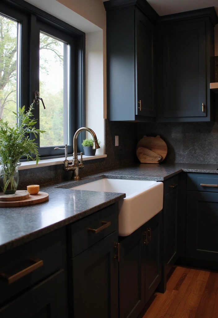 22 Moody Kitchens That Will Ignite Your Design Passion! - 16. Distinctive Sink Designs
