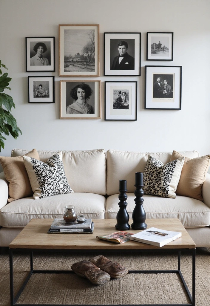 26 Living Room Ideas in Chic Beige and Black That Will Make Your Home Feel Luxurious! - 12. Themed Accessories