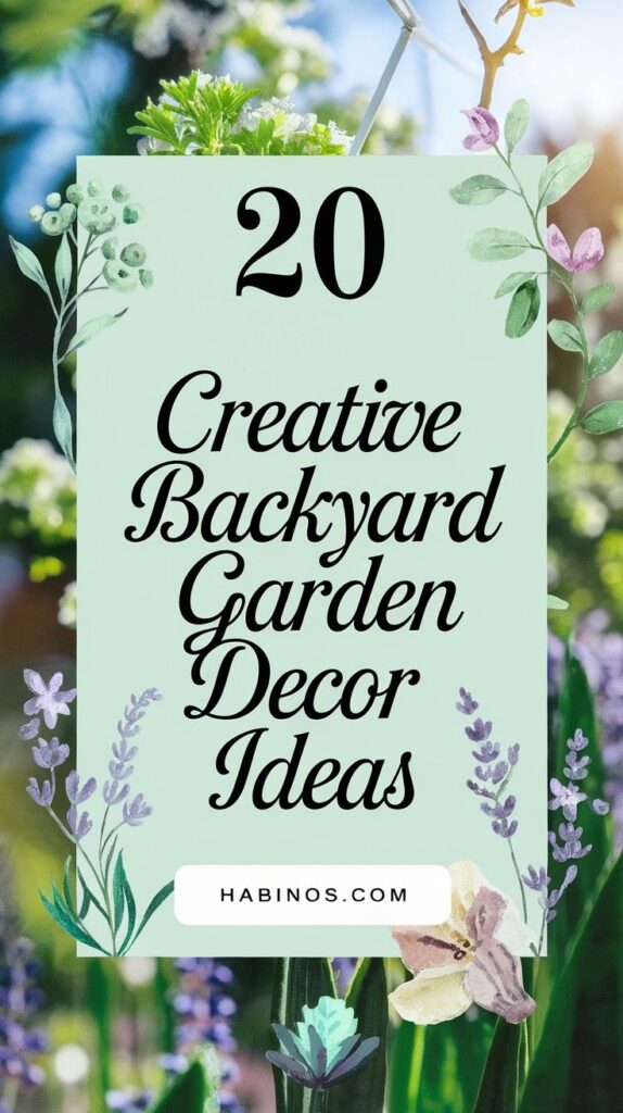 20 Creative Backyard Garden Decor Ideas