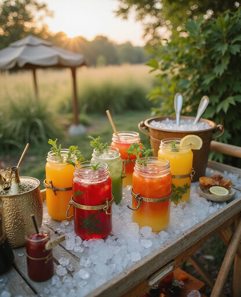 14 Mexican Patio Trends You Can't Miss This Summer! - 14. Refreshing Outdoor Drinks Stations