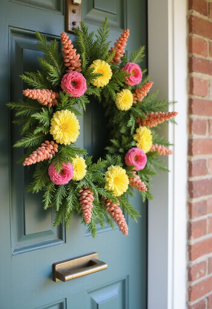 15 Gorgeous Spring Porch Decor Ideas That Will Wow Your Guests! - 8. Seasonal Wreaths