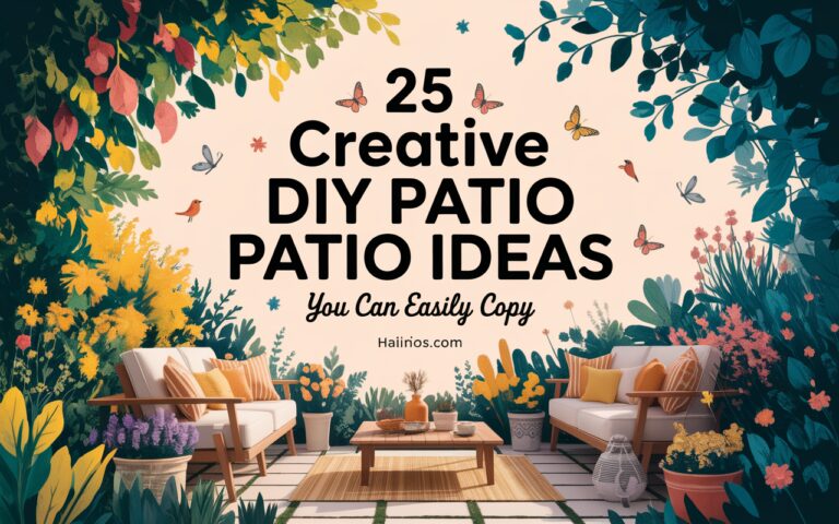 25 Creative DIY Patio Ideas You Can Easily Copy