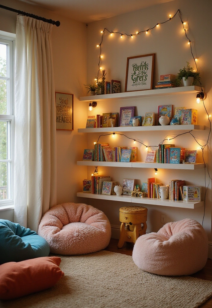 25 Creative Kids Room Ideas That'll Keep Your Little Ones Entertained (Check Out #14!) - 7. Cozy Reading Nook