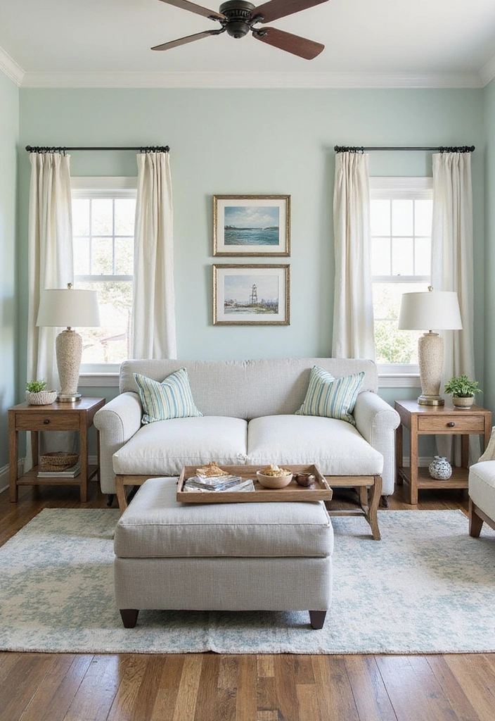 25 Coastal Farmhouse Living Room Trends You Can't Miss in 2024! - 9. Functional Furniture