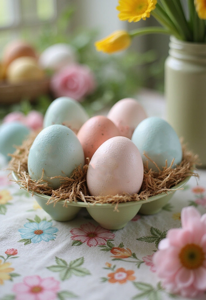 25 Artistic Easter Egg Ideas That'll Make Your Spring Decor Shine! - 14. Personalized Family Eggs