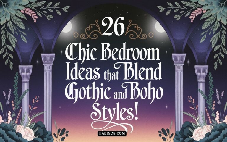 26 Chic Bedroom Ideas That Blend Gothic and Boho Styles!
