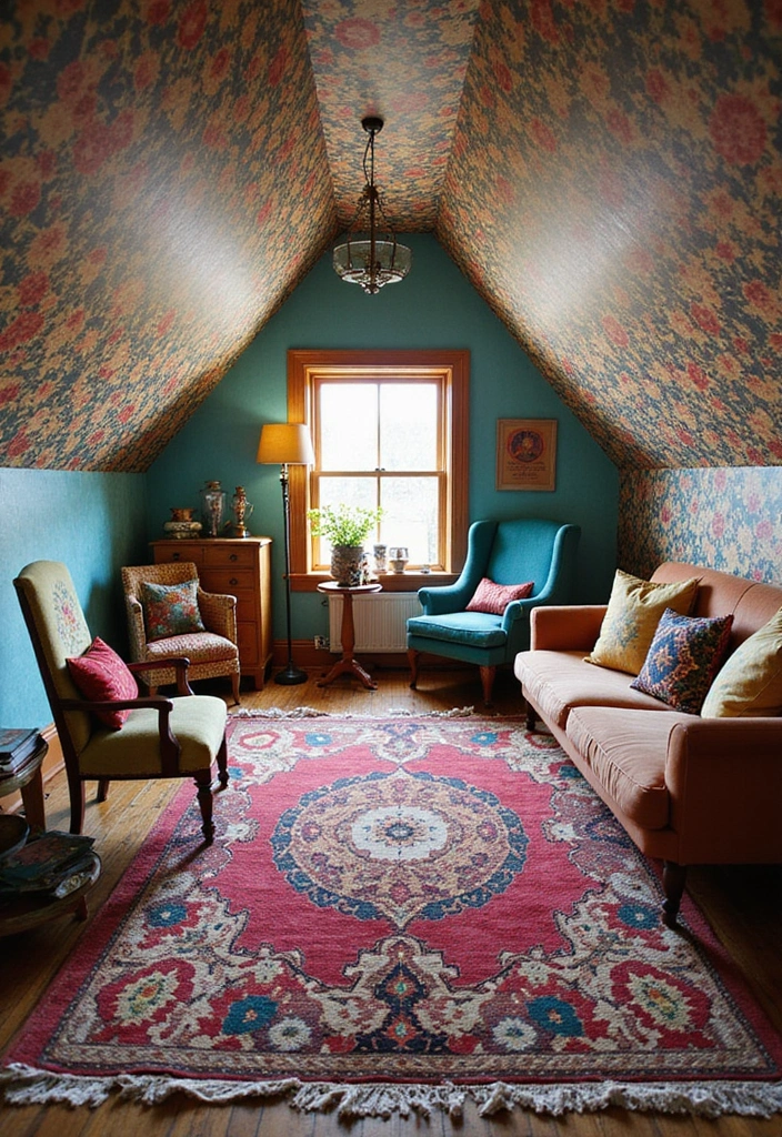 20 Attic Bedroom Designs That Redefine Cozy Living! - 8. Eclectic Mix