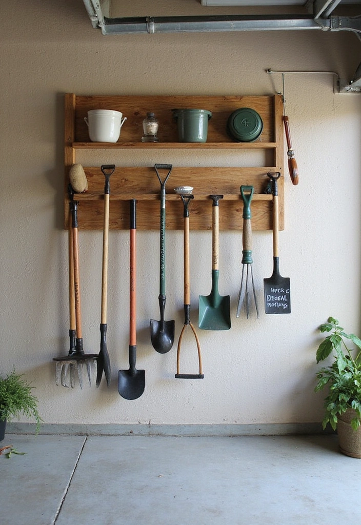 20 Creative Garage Organizing Ideas for a Clutter-Free Space! - 11. Garden Tool Organizer