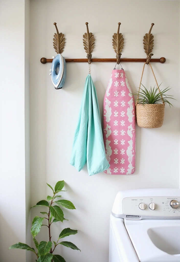20 Space-Saving Laundry Room Hacks That Will Make You Want to Do Laundry! - 3. Clever Use of Hooks