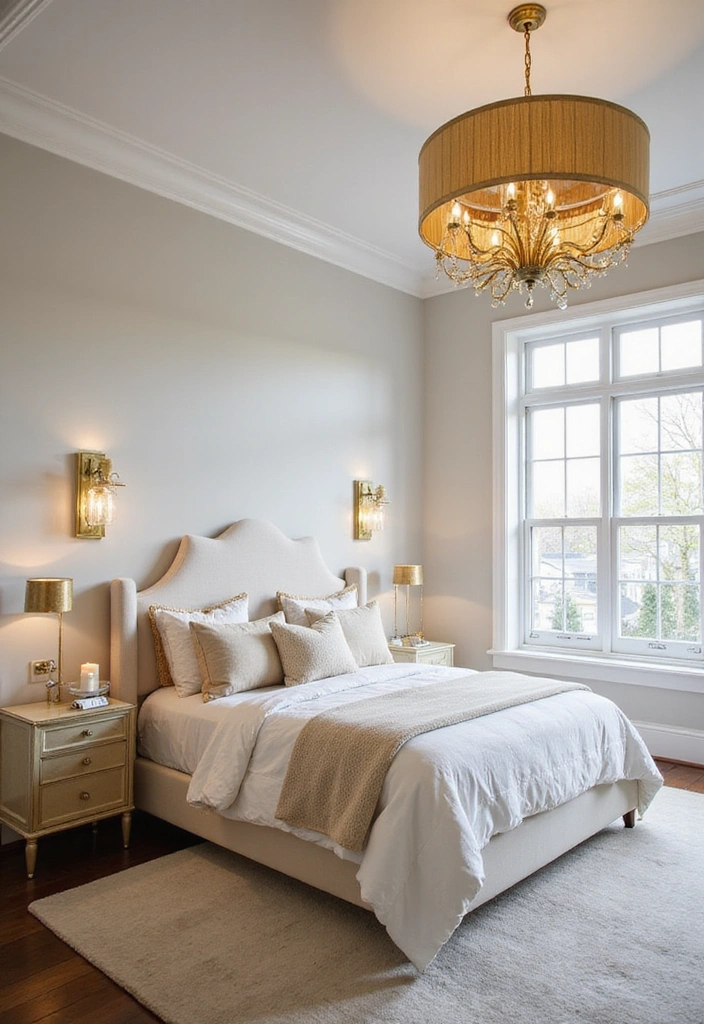 23 Luxurious Bedroom Ideas for a Glamorous 2025 Makeover! - 2. Statement Lighting