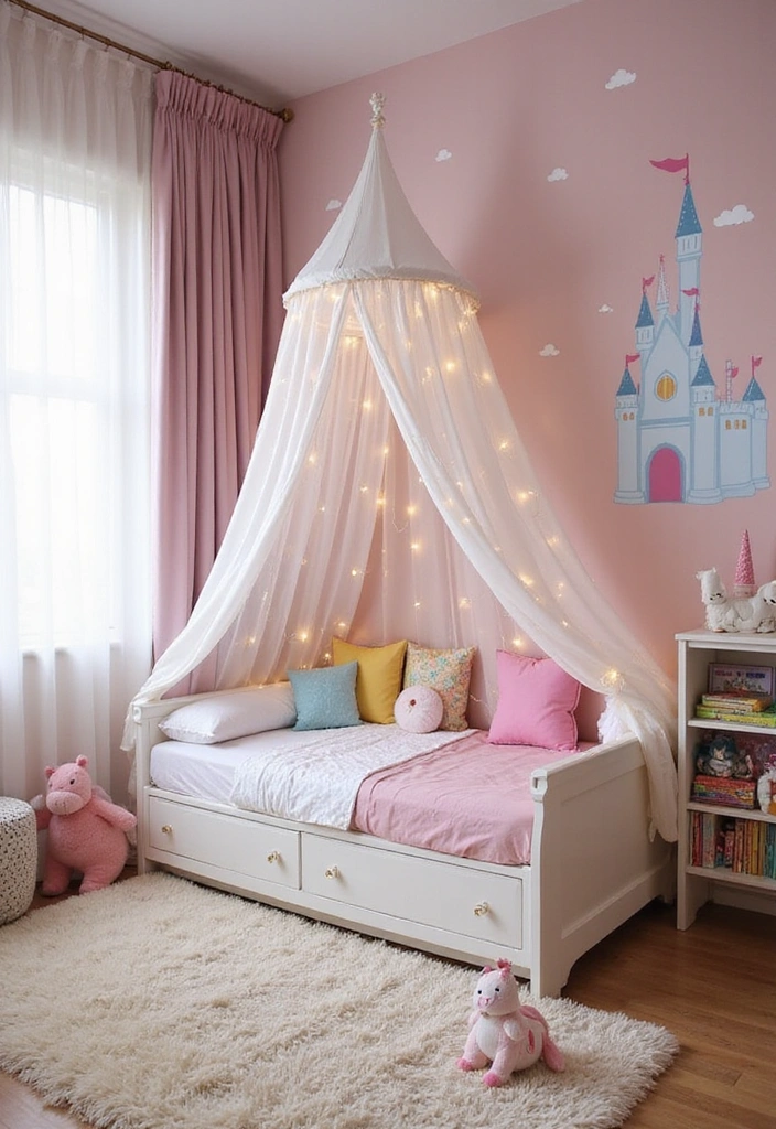 25 Creative Kids Room Ideas That'll Keep Your Little Ones Entertained (Check Out #14!) - 1. Magical Fairy Tale Kingdom