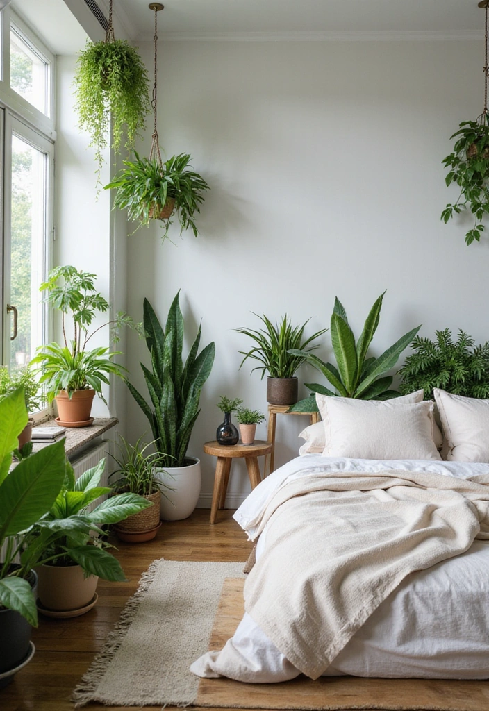 20 Noise Reduction Tricks to Achieve a Relaxing Bedroom Atmosphere (You’ll Love #9!) - 6. Indoor Plants