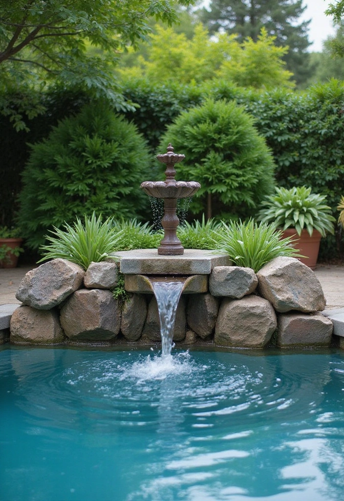 18 Budget-Friendly Pool Decor Ideas That Look Expensive (But Aren't!) - 13. Budget-Friendly Water Features