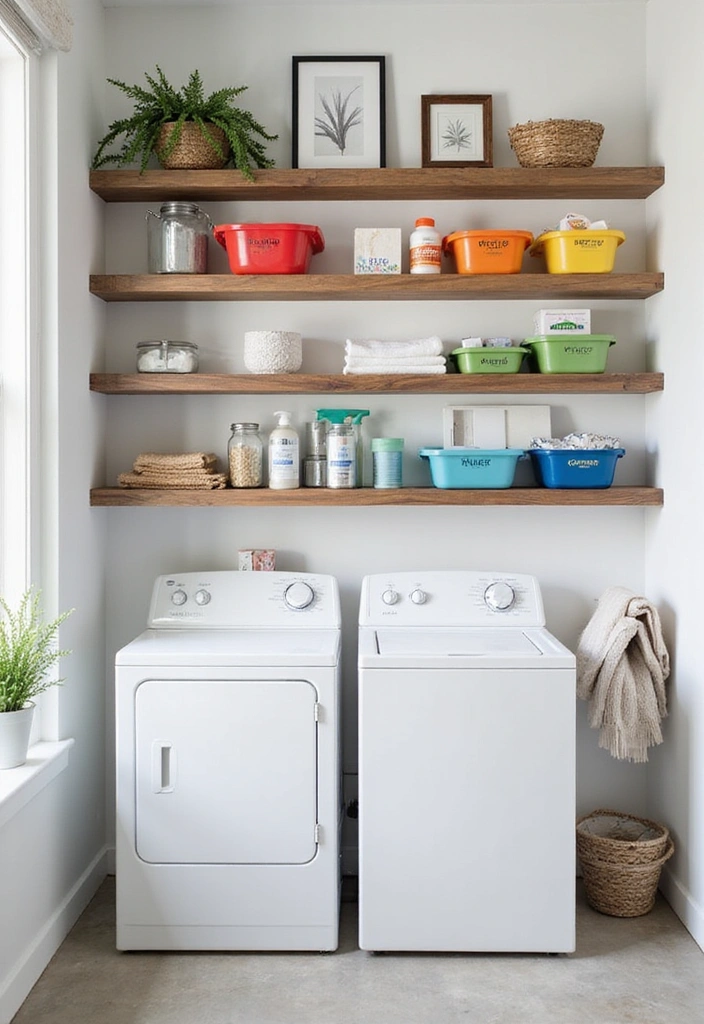 20 Space-Saving Laundry Room Hacks That Will Make You Want to Do Laundry! - 1. Vertical Shelving Galore