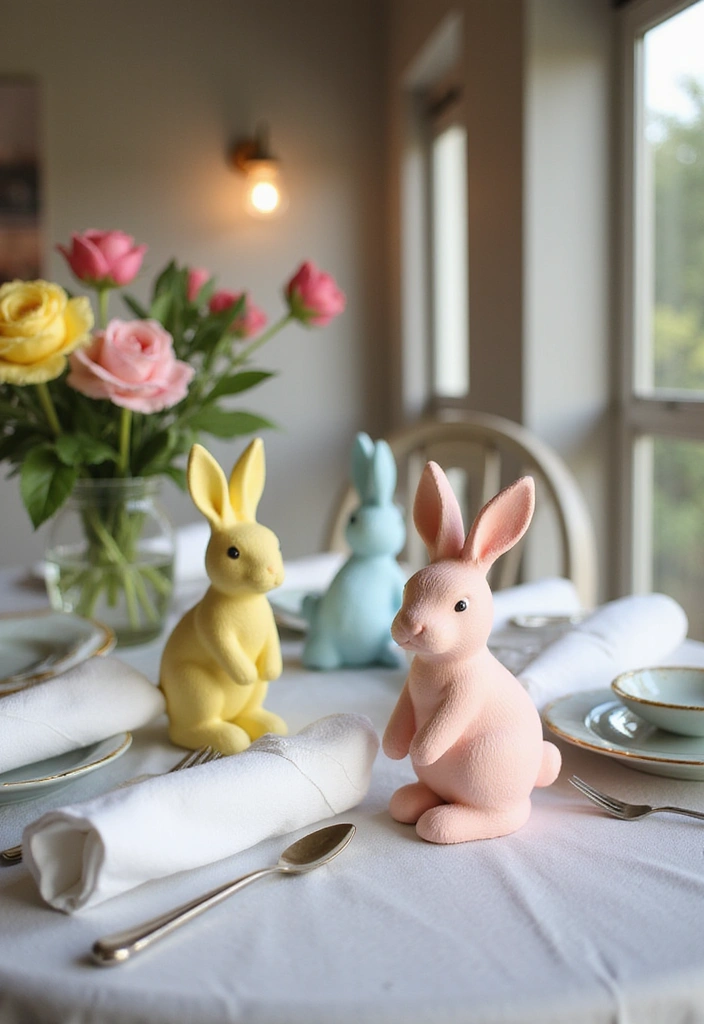25 Cute Easter Bunny Decorations and Cards That Will Make You Hop with Joy! - 6. Playful Bunny Napkin Holders
