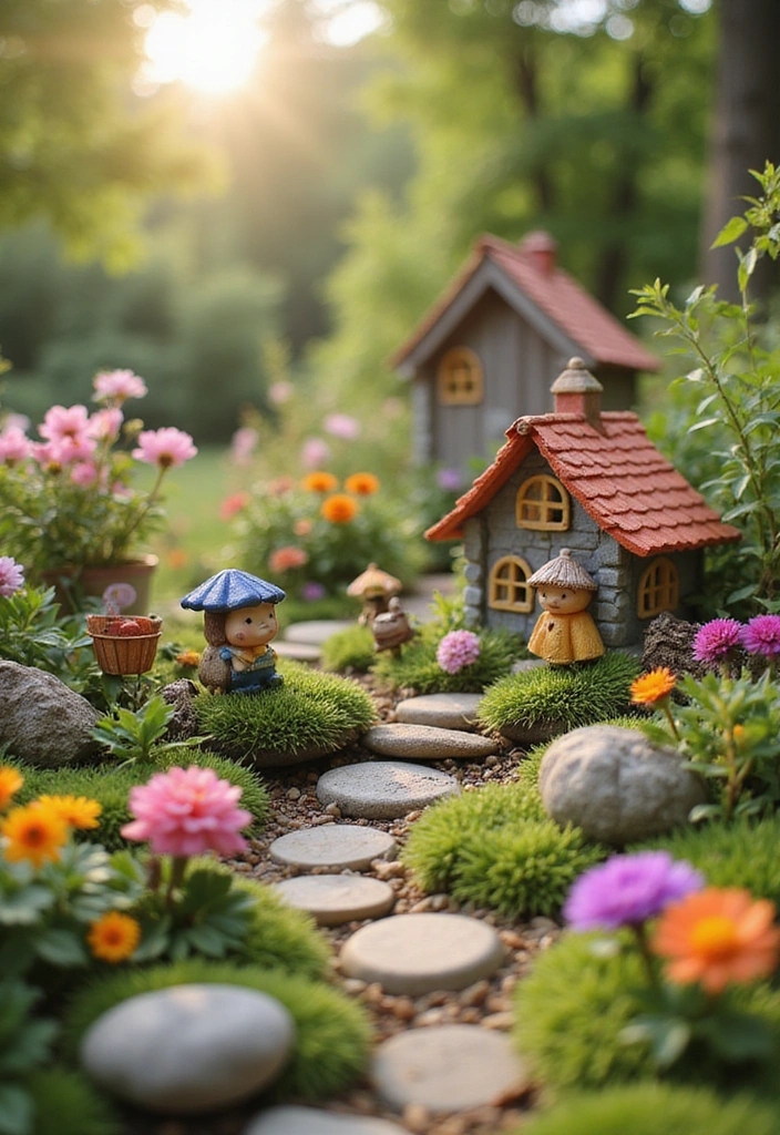 20 Bohemian Decor Ideas for Your Garden That Embrace the Free-Spirit in You! - 19. Fairy Garden Elements