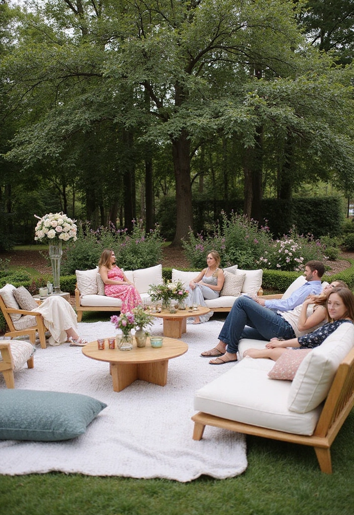 26 Stylish Budget-Friendly Garden Wedding Decor Ideas You'll Love! - 15. Creative Seating Arrangements