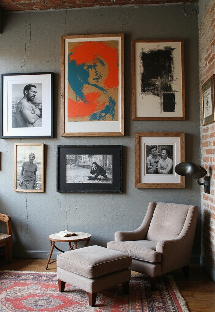 17 Industrial Decor Hacks That'll Transform Your Living Space (You Won't Believe #5!) - 5. Bold Artwork