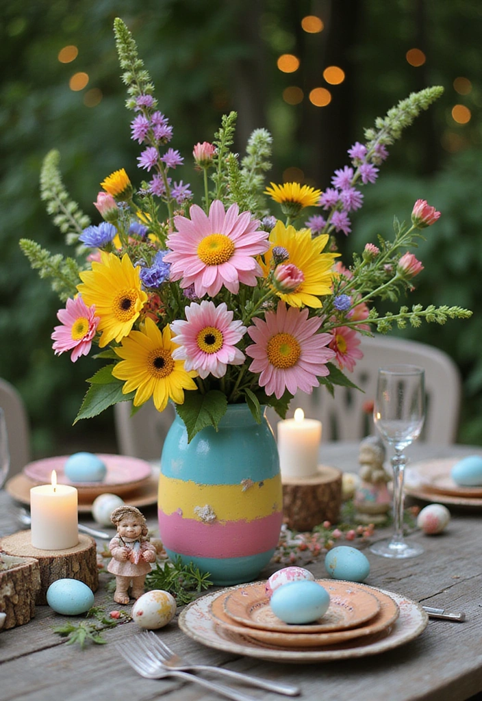 25 Must-Try Easter Front Porch Decor Ideas for a Show-Stopping 2025! - 18. Festive Tabletop Centerpieces