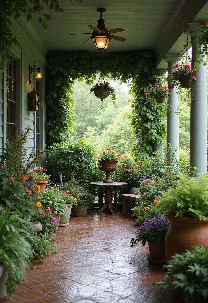 20 Seasonal Front Porch Ideas That Will Make Your Neighbors Jealous! - 12. Enchanted Garden